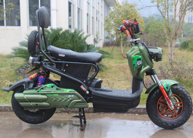 1000W Long Range Electric Scooter Disc Brakes With Colorful Hydraulic Front Fork