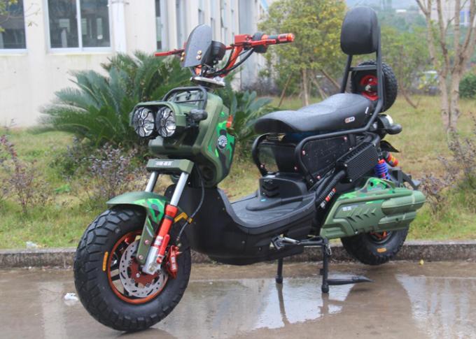 1000W Long Range Electric Scooter Disc Brakes With Colorful Hydraulic Front Fork