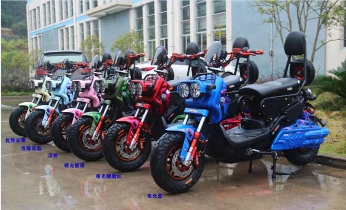 1000W Long Range Electric Scooter Disc Brakes With Colorful Hydraulic Front Fork