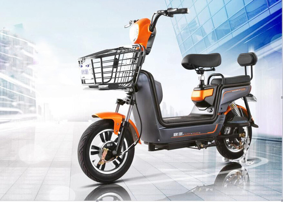 Seated Smart Electric Bicycle Digital Speedmeter Front Basket