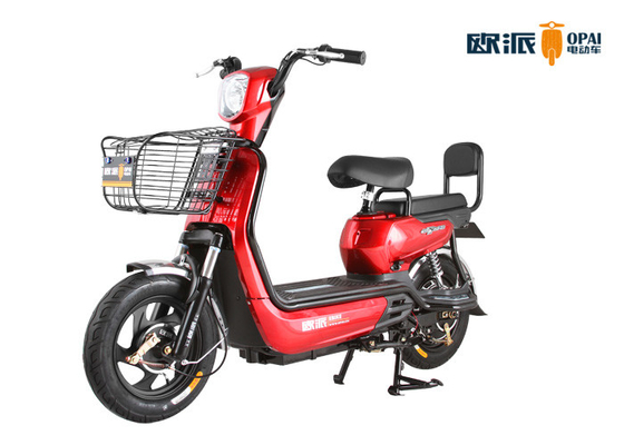 Colorful Electric Bicycle Moped Scooter , Electric Scooters And Bikes LED Headlight