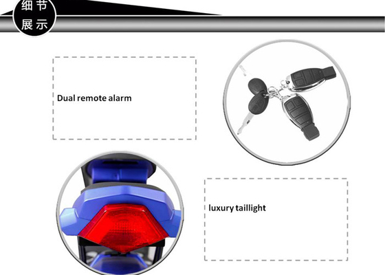 Electric Motor Scooter 3-speed Hydraulic Front Fork With Alarm LED Headlight 350W 14 Inch wheel E-bike