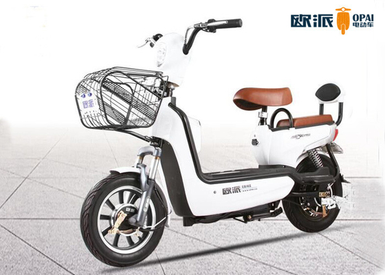 Motor Pedal Electric Scooter And Bikes With Front Basket Double Remot