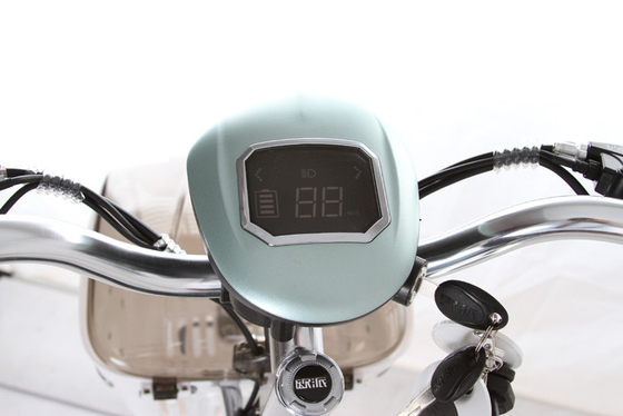 250w Adult City Electric Bicycle , Double Seat Electric Scooter With Footrest