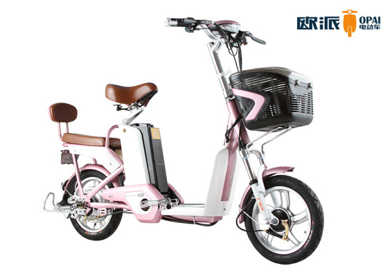 250w Adult City Electric Bicycle , Double Seat Electric Scooter With Footrest