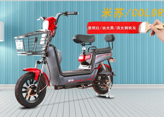 Tool Box Front Electric Moped Scooter 500W With LED Headlight Digital Speedmeter