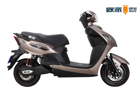 Brown Electric Motor Bikes , Powerful Electric Motorcycle For Adults