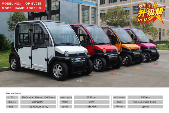 Double Door Electric Mini Car With High Strength Polycarbonate Windshield