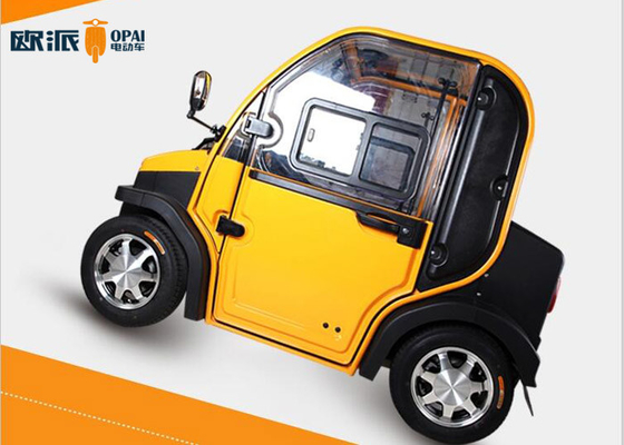 Motor Power Electric Mini Car , Mini Electric Car Hand Brake Double Seats