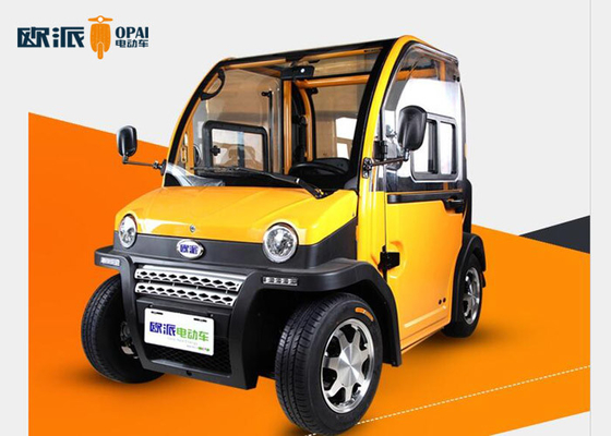 Motor Power Electric Mini Car , Mini Electric Car Hand Brake Double Seats