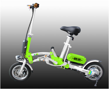 Long Range 200w Folding Electric Bicycle With Lithium Battery 36v 10ah