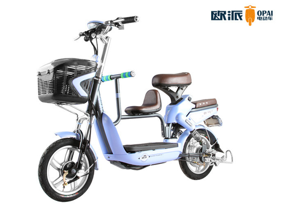 Pedal Assist Electric Bike With Child Seat Lead Acid Lithium Battery