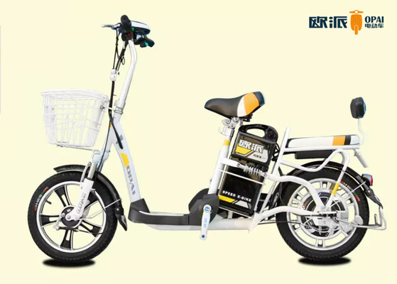 Moped Electric Bike With Basket  , Electric Scooter Bike For Adults