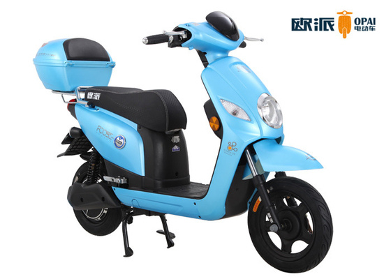 Blue Girls Electric Scooter , Powerful Girls Electric Motorbike
