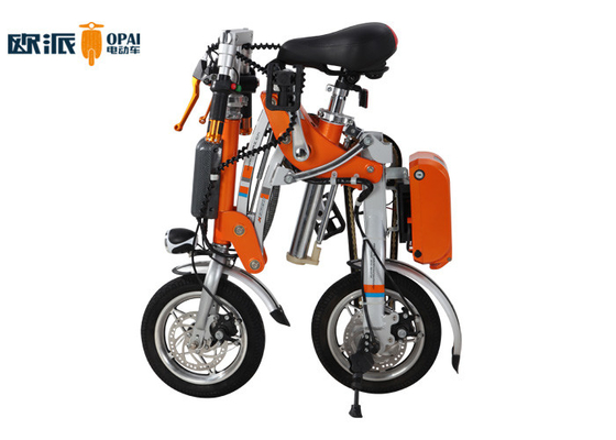 Long Range 200w Folding Electric Bicycle With Lithium Battery 36v 10ah